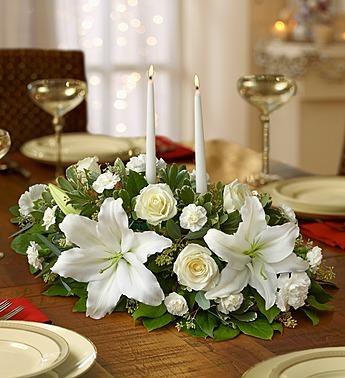 Traditional Christmas Centerpiece Flower Bouquet