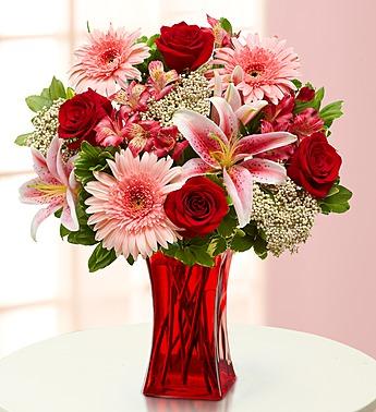 Elegant Wishes - Pink Stargazer Lilies & Gerbera Daisies