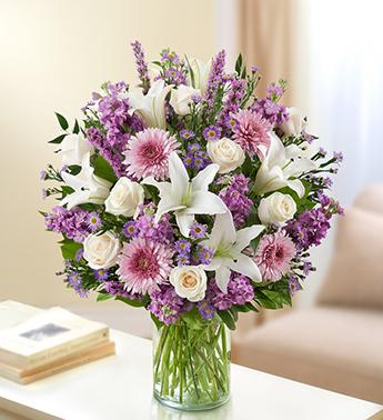 Ultimate Elegance™ - Lavender and White Flower Bouquet