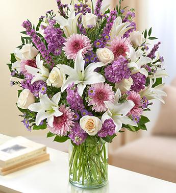 Ultimate Elegance™ - Lavender and White Flower Bouquet