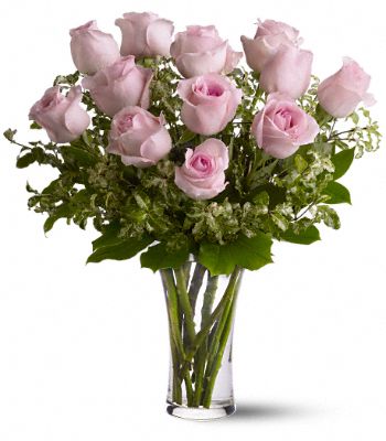  Dozen Pink Roses Flower Bouquet