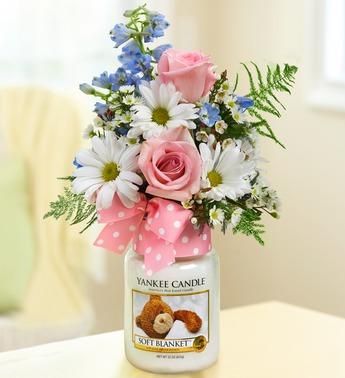 Soft Blanket Yankee Candle Bouquet Flower Bouquet