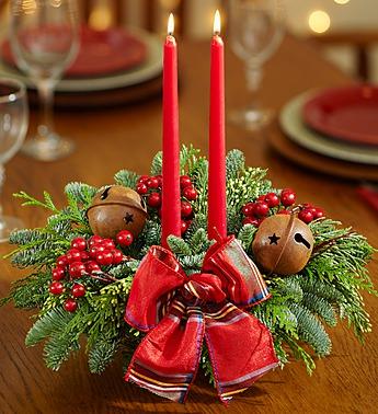 Festive Holiday Wreath & Centerpiece Set