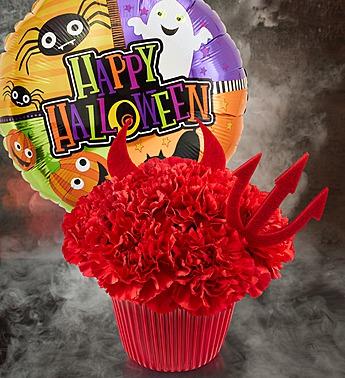 Devil Food Flower Cupcake