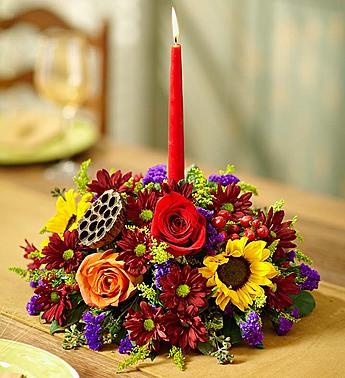 Harvest Glow Centerpiece Flower Bouquet