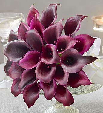 Purple Elegance Mini Calla Lily Bouquet Flower Bouquet