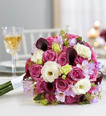 Purple Elegance Mixed Bouquet Flower Bouquet
