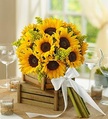 Country Wedding All Sunflower Bouquet Flower Bouquet