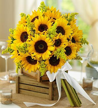 Country Wedding All Sunflower Bouquet Flower Bouquet