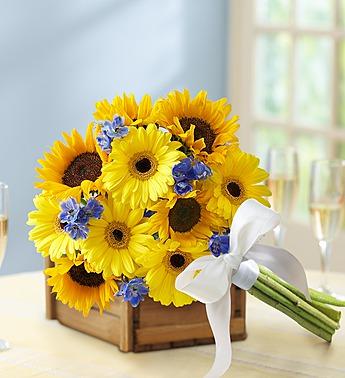 Country Wedding Deluxe Sunflower Mixed Bouquet Flower Bouquet