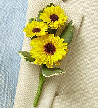 Country Wedding Boutonniere Flower Bouquet