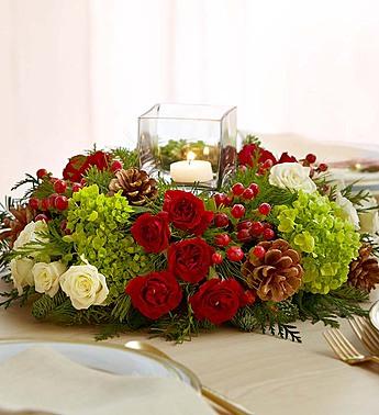 Very Merry Modern Centerpiece™ Flower Bouquet