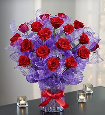 Valentine Passion™ Premium Long Stem Roses Flower Bouquet