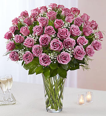 Ultimate Elegance™ Long Stem Lavender Roses Flower Bouquet