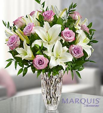 Marquis by Waterford® Purple Rose & Lily Bouquet