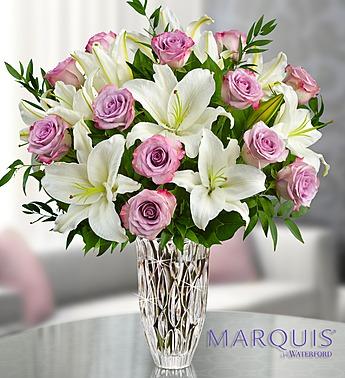 Marquis by Waterford® Purple Rose & Lily Bouquet Flower Bouquet