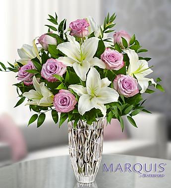 Marquis by Waterford® Purple Rose & Lily Bouquet