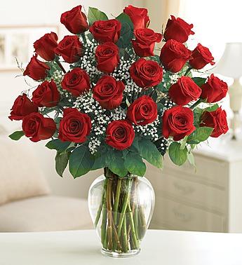 Ultimate Elegance™ Premium Long Stem Red Roses Flower Bouquet