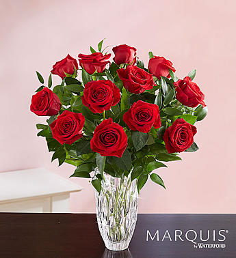 Marquis by Waterford® Premium Red Roses Flower Bouquet
