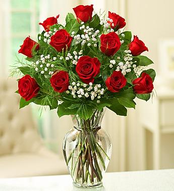 Rose Elegance™ Premium Long Stem Red Roses Flower Bouquet