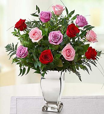Valentine Rose Medley™ Flower Bouquet