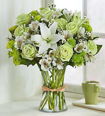 Serene Green™ Flower Bouquet