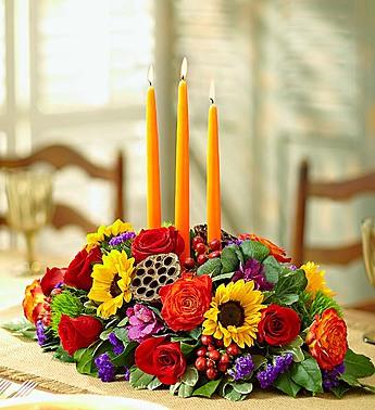 Garden of Grandeur™ for Fall Centerpiece Flower Bouquet