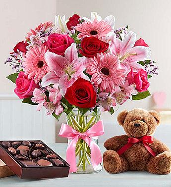 Valentine Surprise™ Flower Bouquet