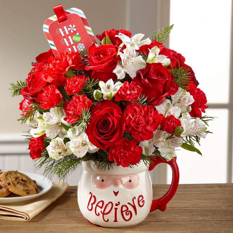 The FTD® Believe™ Mug Bouquet by Hallmark Flower Bouquet