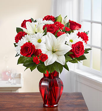 Red & White Delight™ Flower Bouquet