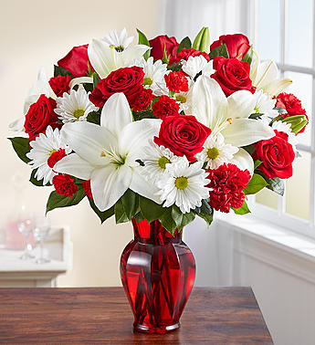 Red & White Delight™ Flower Bouquet