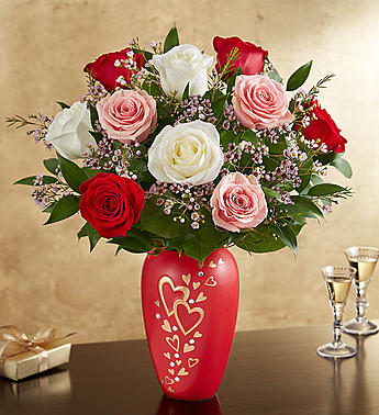 Romantic Medley in Follow Your Heart™ Vase
