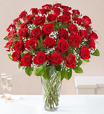 Ultimate Long Stem Red Roses Flower Bouquet