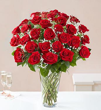 Ultimate  Long Stem Red Roses Flower Bouquet