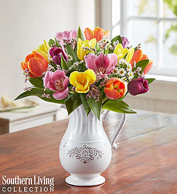 Fresh Spring Tulip Pitcher by Southern Living™