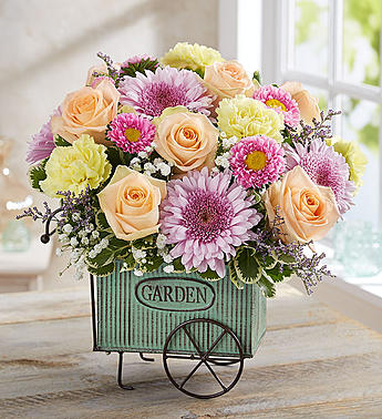 Blooming Garden Cart™ Flower Bouquet