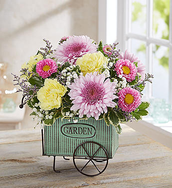Blooming Garden Cart™ Flower Bouquet