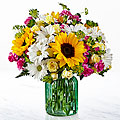 The FTD® Sunlit Meadows™ Bouquet-VASE INCLUDED Flower Bouquet