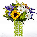 The FTD® Sunflower Sweetness™ Bouquet-VASE INCLUDED