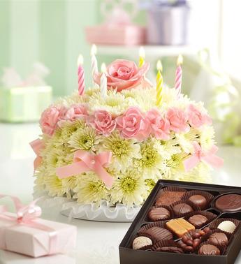 Birthday Flower Cake Pastel Flower Bouquet