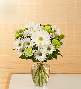 Serene Green Flower Bouquet