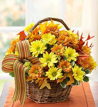 Fall Daisy Basket