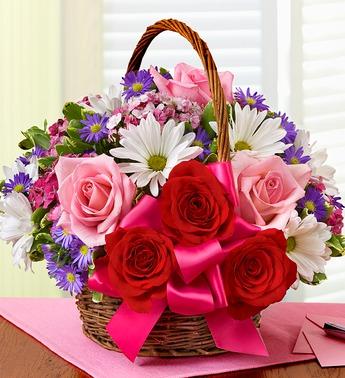Basket of Love Flower Bouquet