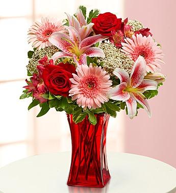 Elegant Wishes - Pink Stargazer Lilies & Gerbera Daisies