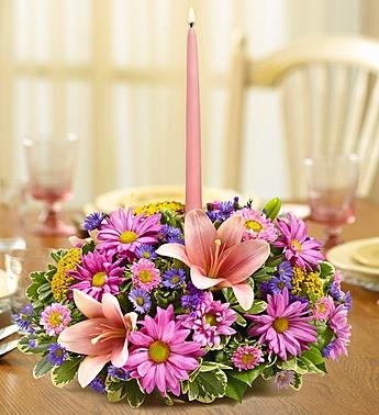 Pastel Centerpiece Flower Bouquet