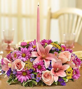 Pastel Centerpiece Flower Bouquet