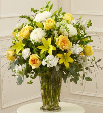Beautiful Blessings Vase Arrangement - Yellow Flower Bouquet