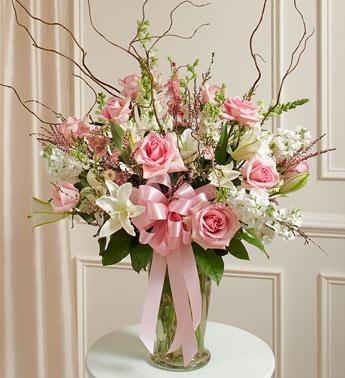 Beautiful Blessings Vase Arrangement - Pink Flower Bouquet