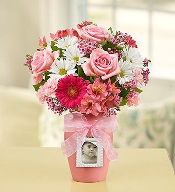 Sweet Baby Girl Arrangement Flower Bouquet