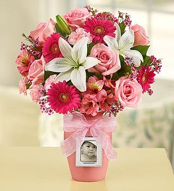 Sweet Baby Girl Arrangement Flower Bouquet